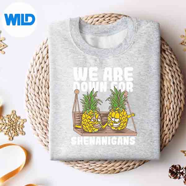We Are Down For Shenanigans Swinger Pineapple Couple Silhouette SVG PNG Cut File 4 WeAreDownForShenanigansSwingerPineappleCouplesweater