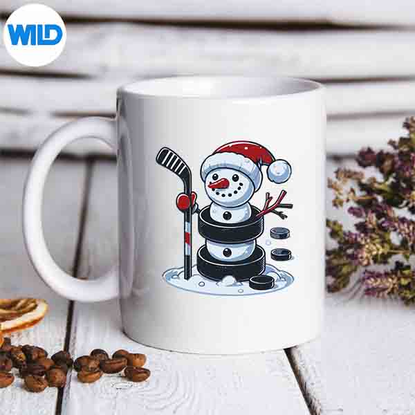 Cartoon Ice Hockey Puck Snowman With Santa Hat Christmas SVG PNG 7 CartoonIceHockeyPuckSnowmanWithSantaHatChristmasmug