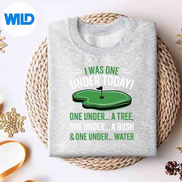 I Was One Under Today Golf Course Golfer Golf Lover Cute Silhouette SVG PNG Cut File 4 IWasOneUnderTodayGolfCourseGolferGolfLoverCutesweater