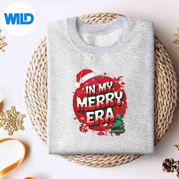 In My Merry Era Family Merry Christmas Lights Disco Digital Design 4 InMyMerryEraFamilyMerryChristmasLightsDiscosweater