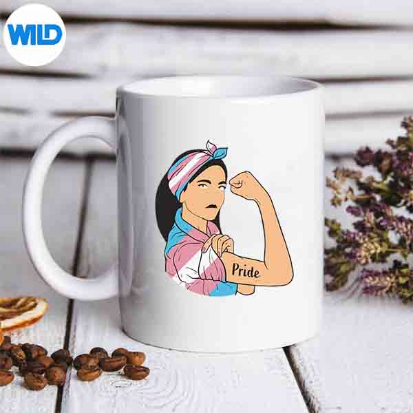 TransgenderPrideUnbreakableLgbtTransFlagTransPridemug