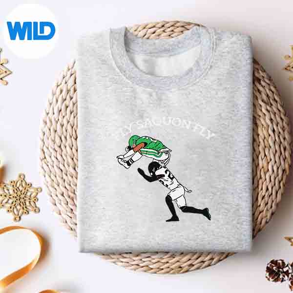 Alternative view of Fly Saquon Fly Eagles Barkley The Reverse Hurdle PNG SVG for Cricut