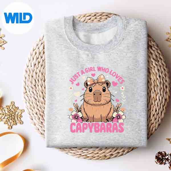 Just A Girl Who Loves Capybaras SVG PNG Download 4 JustAGirlWhoLovesCapybarassweater