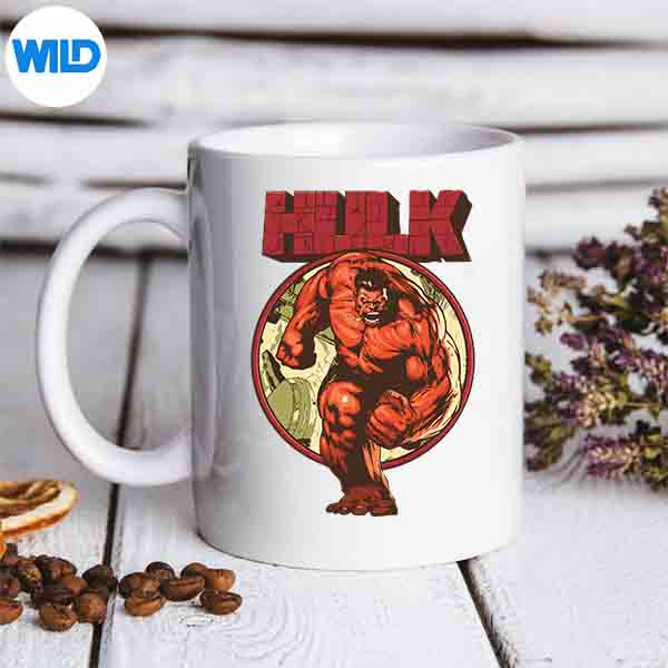 MarvelUniverseRedHulkViolentRunVintagemug