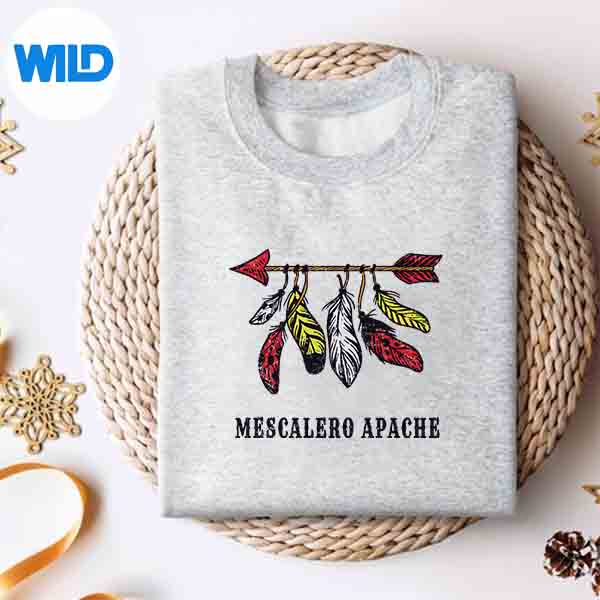 Alternative view of Mescalero Apache Tribe Pride Native American Indian Culture Cut File