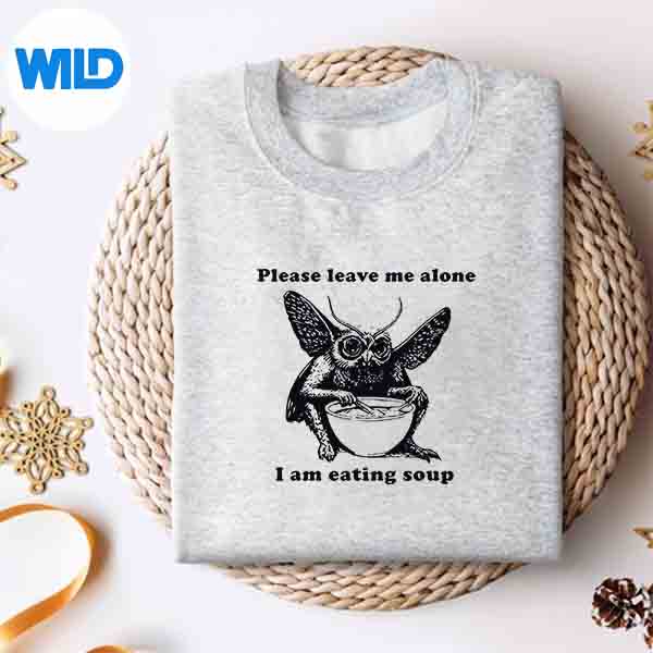 Alternative view of Mothman Eating Soup Please Leave Me Alone I Am Eating Soup Digital Design