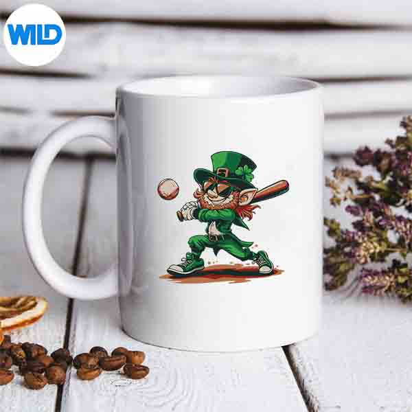 StPatricksDayLeprechaunBaseballBattermug