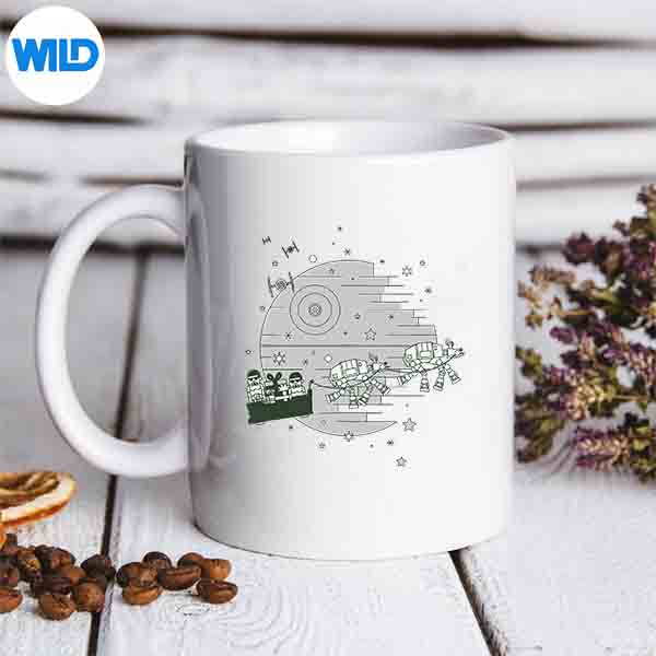 StarWarsChristmasDeathStarSleighRidemug