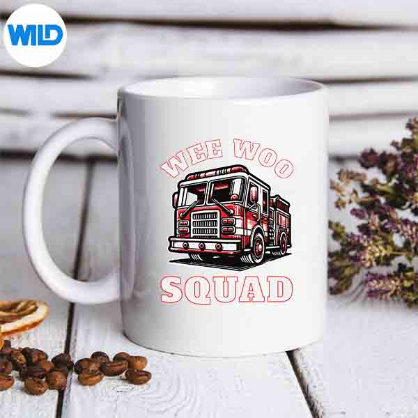 Wee Woo Squad Fire Truck Firefighter Family Silhouette SVG PNG 1 Wee Woo Squad Fire Truck Firefighter Family Silhouette SVG PNG