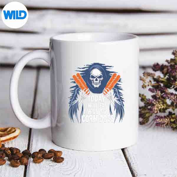 CornDogLoverTodayWillEatTwoCornDogsGrimReapermug