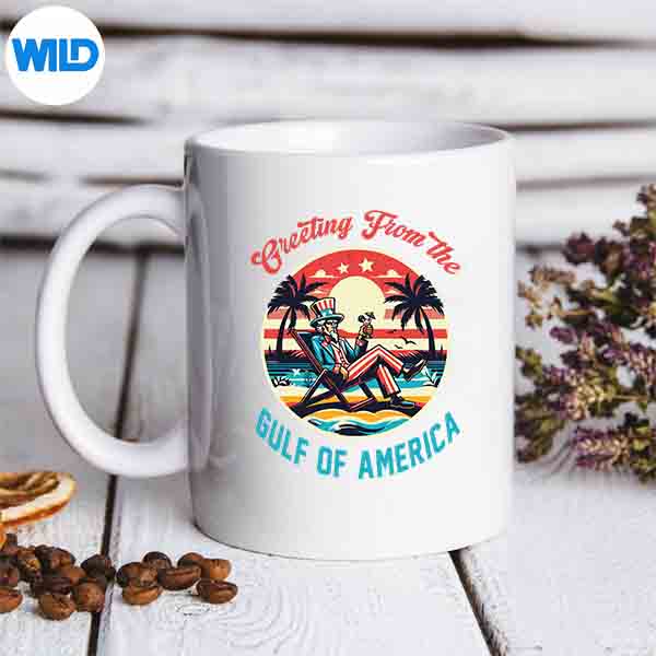 GreetingFromTheGulfOfUsaAmericaTrumpPatrioticGulfmug