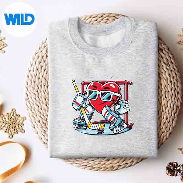 Heart Playing Hockey Goalie Valentines Day Cut File 4 HeartPlayingHockeyGoalieValentinesDaysweater