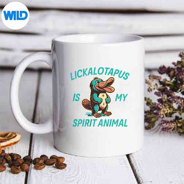 Lickalotopus Spirit Animal Cute And Quirky Platypus Silhouette SVG PNG Cut File 6 LickalotopusSpiritAnimalCuteAndQuirkyPlatypusmug