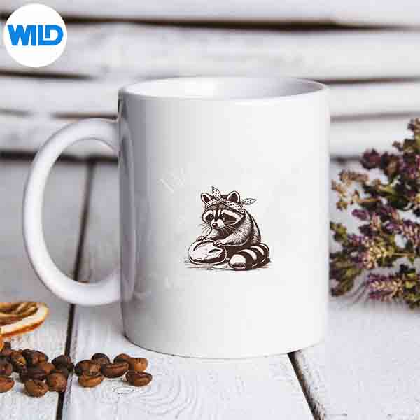 RaccoonIBakeMyOwnBreadDontTrustTheGovernmentmug