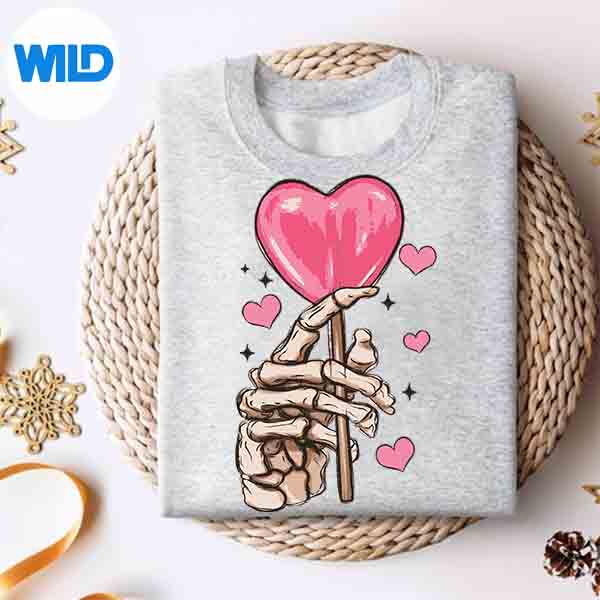 Skeleton With Heart Candy Valentines Day For Digital Download 4 SkeletonWithHeartCandyValentinesDayForsweater