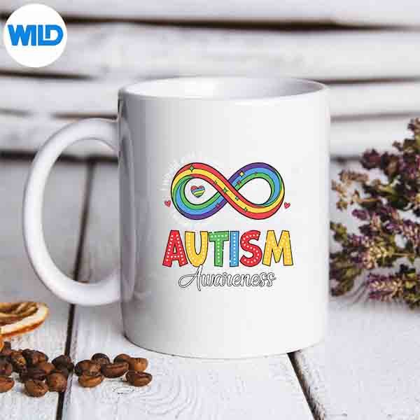 AutismAwarenessInfinitySymbolAcceptUnderstandLovemug