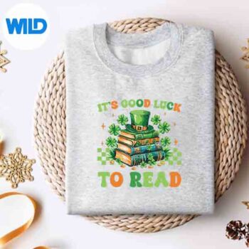Goods Luck Read Librarian Book Patrick Days Shamrock Clover Digital Download 4 GoodsLuckReadLibrarianBookPatrickDaysShamrockCloversweater