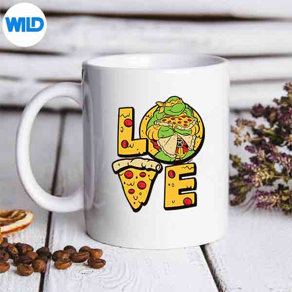 Teenage Mutant Ninja Turtles Valentines Day Love Digital Design 7 TeenageMutantNinjaTurtlesValentinesDayLovemug
