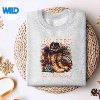 BootsOnTheGroundCowgirlLinedanceBootCowWesternsweater 1