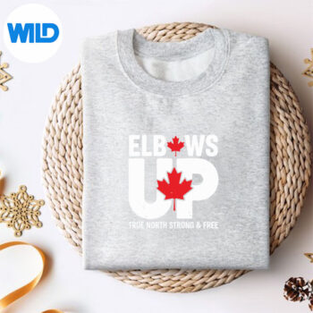 Elbows Up Canada True North Strong And Free Proud Canadian SVG PNG Digital Design 4 ElbowsUpCanadaTrueNorthStrongAndFreeProudCanadiansweater