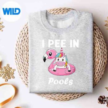 IPeeInPoolsSwimmingJokeUnicornSummerPoolPartysweater