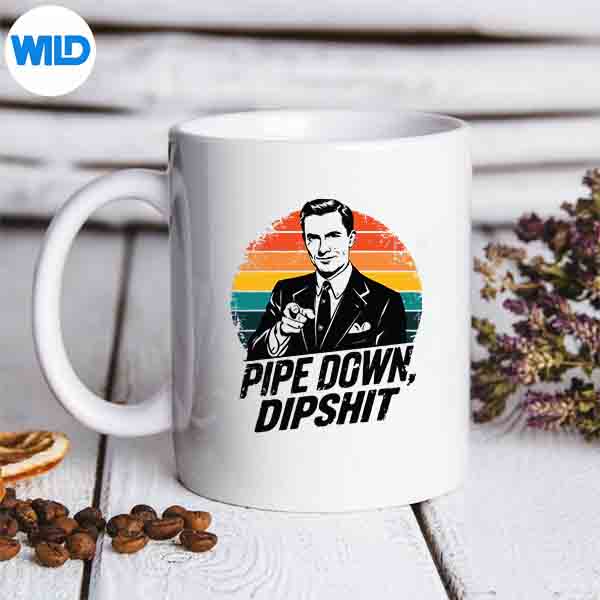 PipeDownDipshitRetroOhioCorrectionGuyMeme2025mug