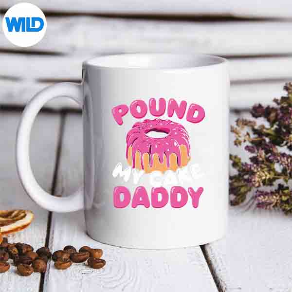 Pound My Cake Daddy Vintage Silhouette SVG PNG Cut File