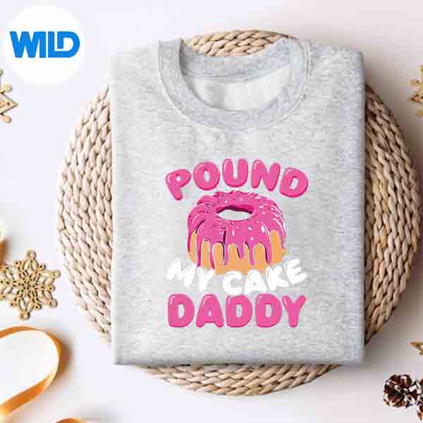 Alternative view of Pound My Cake Daddy Vintage Silhouette SVG PNG Cut File