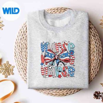 CoquetteBow4thJulyNurseIcuNurseCrnaSurgicalMedicalsweater