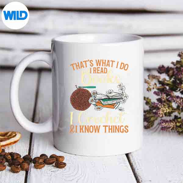 CrochetingReadingBooksCrocheterCrochetmug
