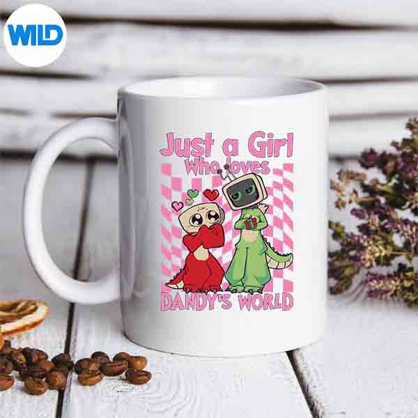 Dandys World Vee And Shelly Girl Who Loves Dandys World Digital Design 6 DandysWorldVeeAndShellyGirlWhoLovesDandysWorldmug