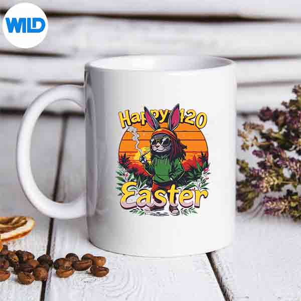 Happy 420 Easter Smoking Easter Bunny SVG PNG Cut File 7 Happy420EasterSmokingEasterBunnymug