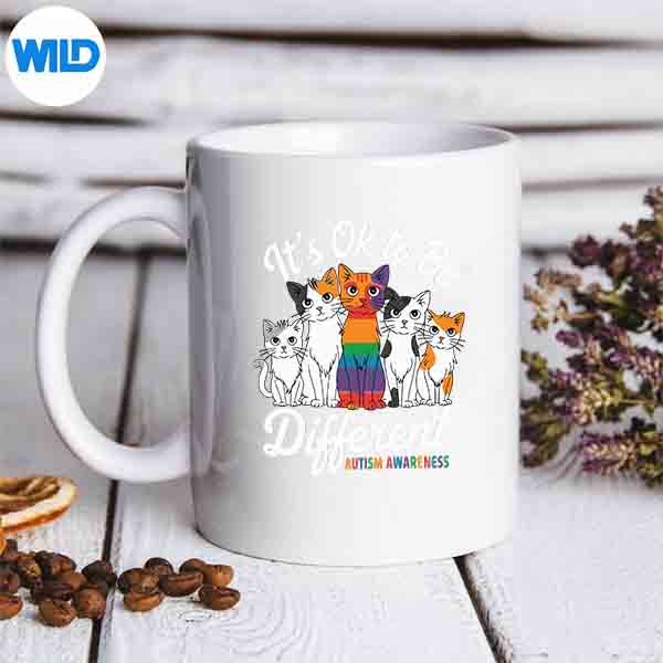 Its Ok To Be Different Cat Puzzle Cute Autism Awareness Silhouette SVG PNG 7 ItsOkToBeDifferentCatPuzzleCuteAutismAwarenessmug