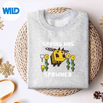 MinecraftBeeSpringHasSpawnedBlockssweater