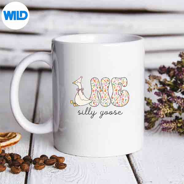 OneSillyGooseFloralFlowerPartyTurningOnemug