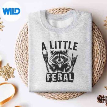 Raccoon A Little Feral Toddler Girl Feral PNG SVG for Cricut 4 RaccoonALittleFeralToddlerGirlFeralsweater