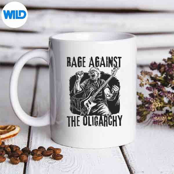 RageAgainstOligarchyBernieSandersFightProtestResistmug