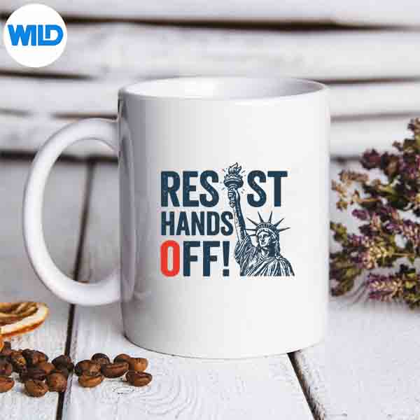 Resist Resistance Statue Of Liberty Hands Off Protest Vector Design 7 ResistResistanceStatueOfLibertyHandsOffProtestmug