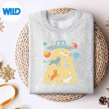 Alien Abduction Cats Ufo Flying Saucer Space Girls Digital Download 4 AlienAbductionCatsUfoFlyingSaucerSpaceGirlssweater