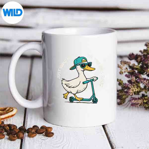 JustWinginItTillTheBellRingGooseTeachermug