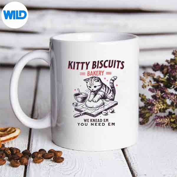 Kitty Biscuits Bakery Vintage Vector Design 6 KittyBiscuitsBakeryVintagemug