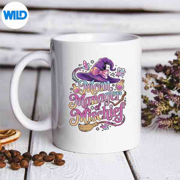 Mom Manager Of Mischief Magical Mothers Day SVG PNG Digital Design 6 MomManagerOfMischiefMagicalMothersDaymug