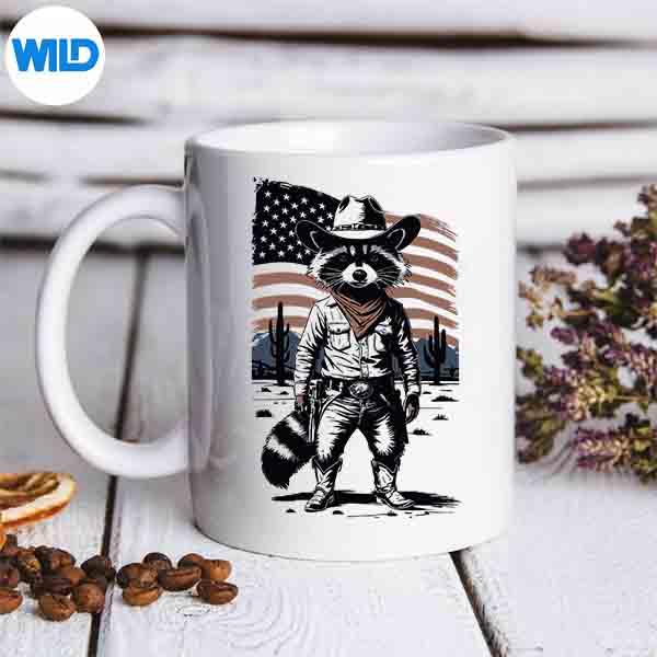 RacoonCowWesternCountryAdultsmug