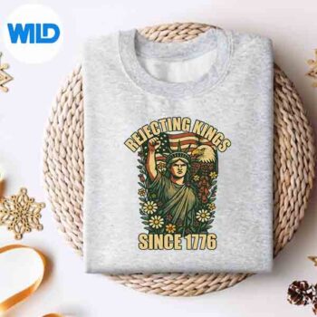 Rejecting Kings 1776 Foxglove Daisy Tulip Flowers Bald Eagle Digital Design 4 RejectingKings1776FoxgloveDaisyTulipFlowersBaldEaglesweater