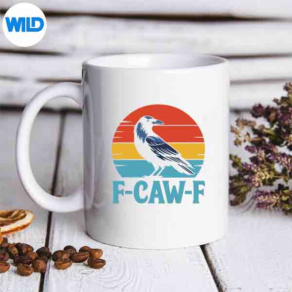 Retro Fcawf Black Bird Crow Crow Lover Digital Download 6 RetroFcawfBlackBirdCrowCrowLovermug