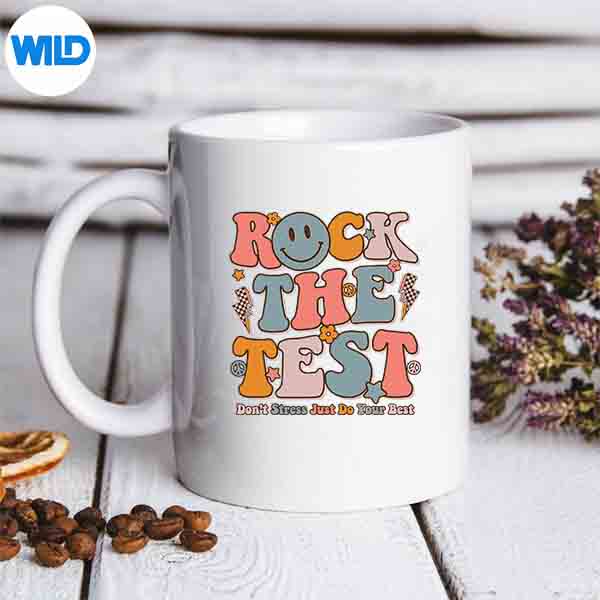 TestingForTeachersTestDayTeacherRockTheTestmug