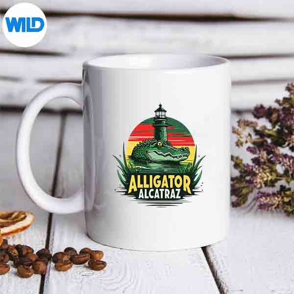 AlligatorAlcatrazRetroAlcatrazIslandAlligatormug