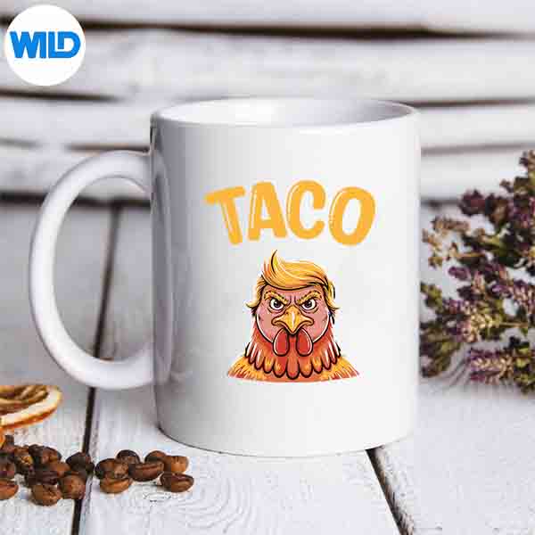 CuteTacoTrumpAlwaysChickensOutLetsGoTacoMememug