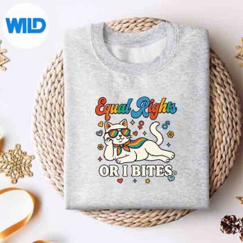 EqualRightsOrIBitesPrideMonthAllyCatFeministsweater