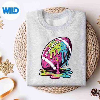Football Drip Ice Cream Drippy Football Digital Design 4 FootballDripIceCreamDrippyFootballsweater